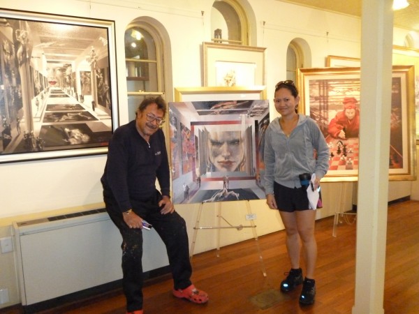 April 22, 2011: Charles Billich and The Australian Filipina writer, Michelle Baltazar, at his gallery. April 22, 2011: Charles Billich and The Australian Filipina writer, Michelle Baltazar, at his gallery.